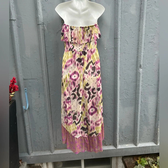 Anthropologie Lilka Mesh Chiffon High Low Dress, size M - Picture 5 of 8